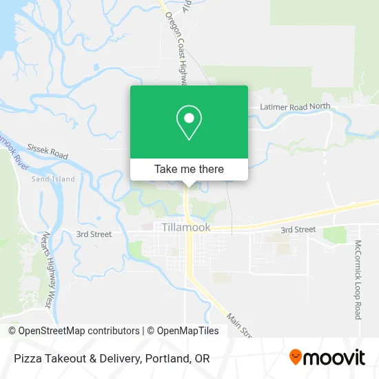 Pizza Takeout & Delivery map