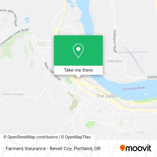 Farmers Insurance - Revell Coy map