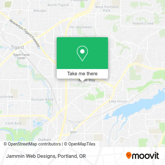 Jammin Web Designs map