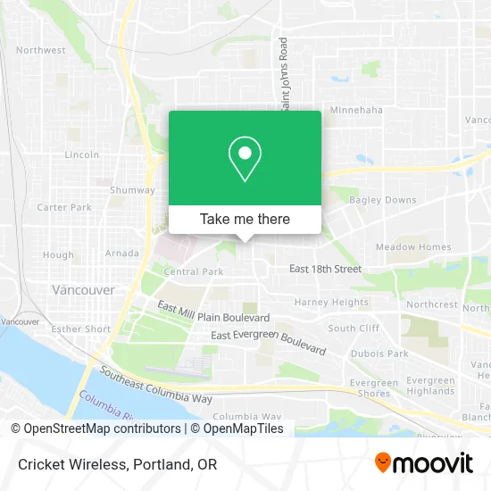 Cricket Wireless map