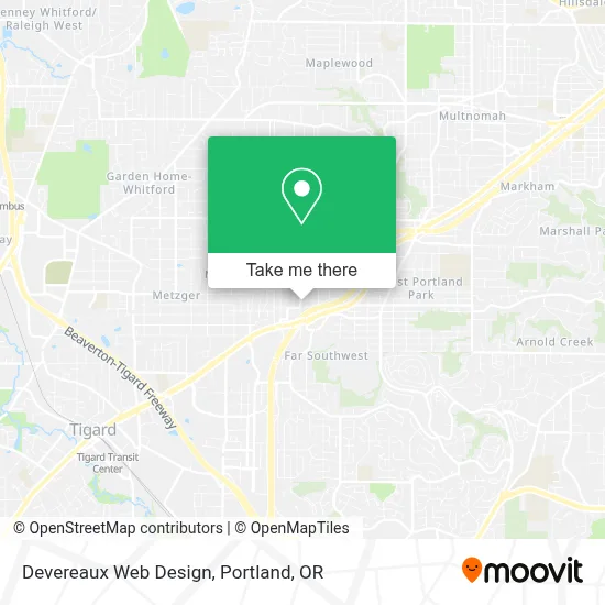 Devereaux Web Design map