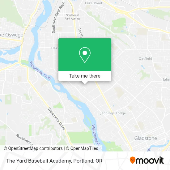 The Yard Baseball Academy map