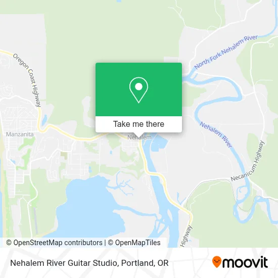 Nehalem River Guitar Studio map