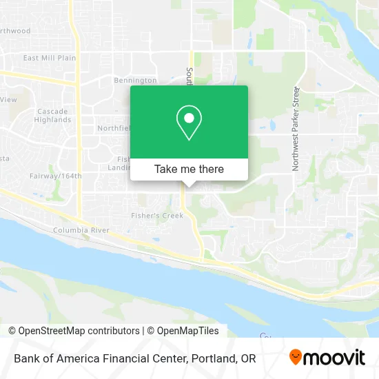 Bank of America Financial Center map