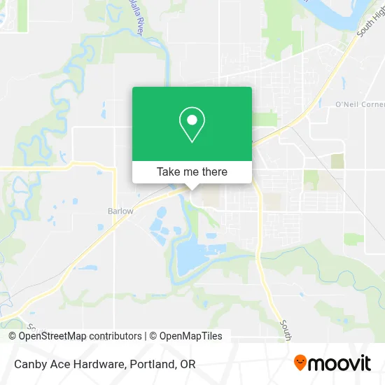 Canby Ace Hardware map