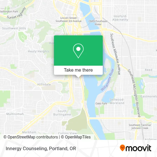Innergy Counseling map