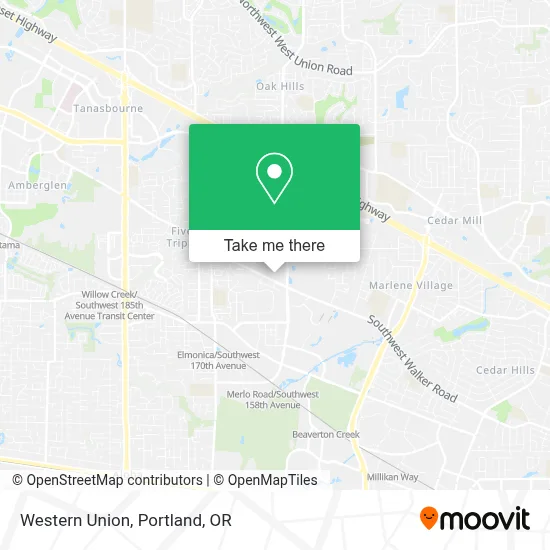 Western Union map
