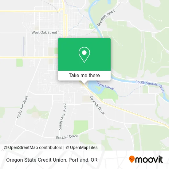 Oregon State Credit Union map