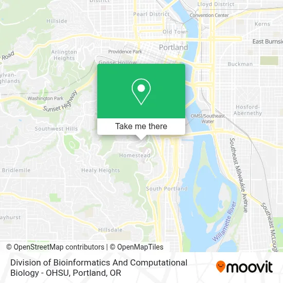 Division of Bioinformatics And Computational Biology - OHSU map