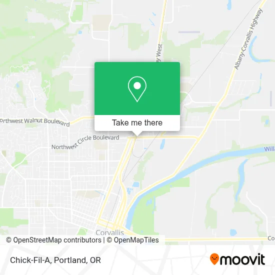 Chick-Fil-A map