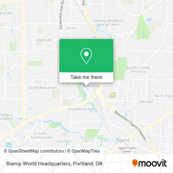 Biamp World Headquarters map