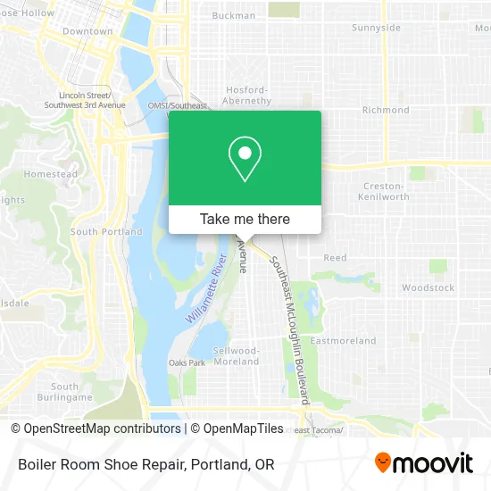 Boiler Room Shoe Repair map