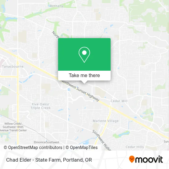 Chad Elder - State Farm map