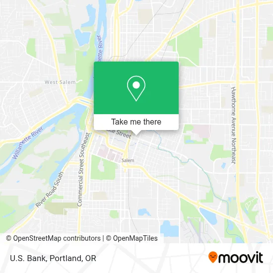 U.S. Bank map