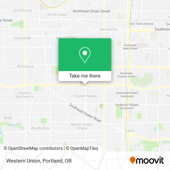 Western Union map