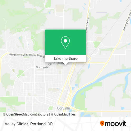 Valley Clinics map