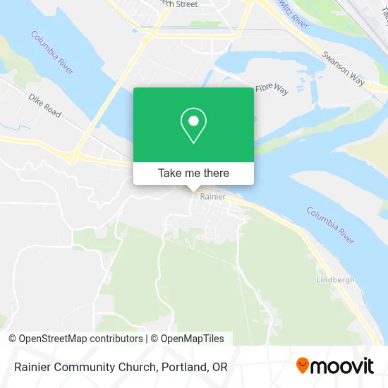 Rainier Community Church map
