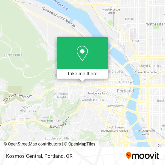 Kosmos Central map