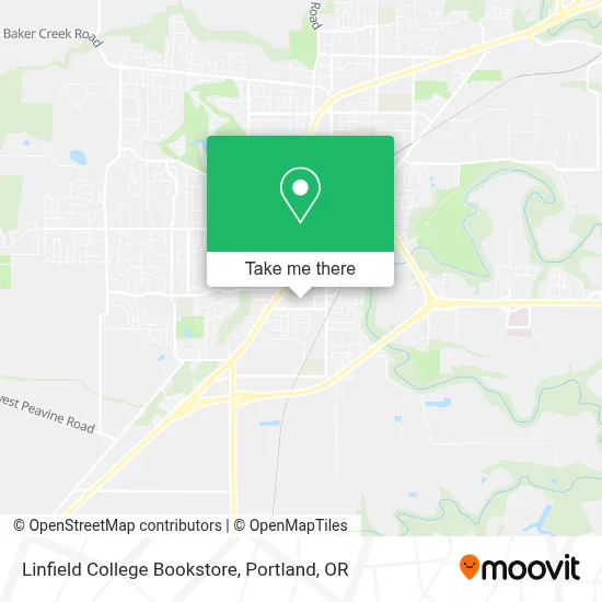 Linfield College Bookstore map
