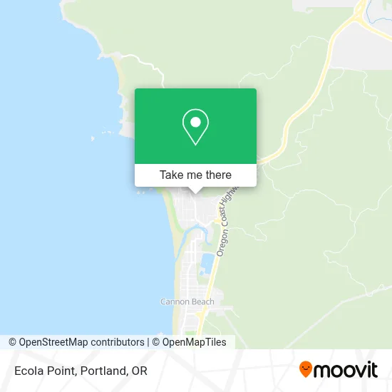 Ecola Point map