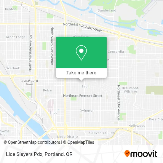 Lice Slayers Pdx map