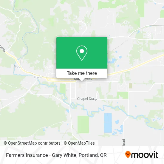 Farmers Insurance - Gary White map