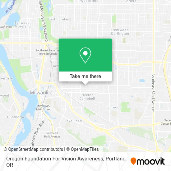 Oregon Foundation For Vision Awareness map