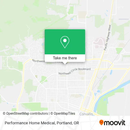 Performance Home Medical map