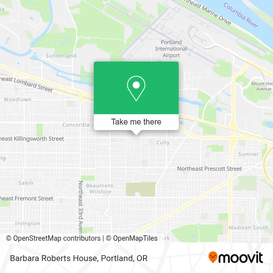 Barbara Roberts House map