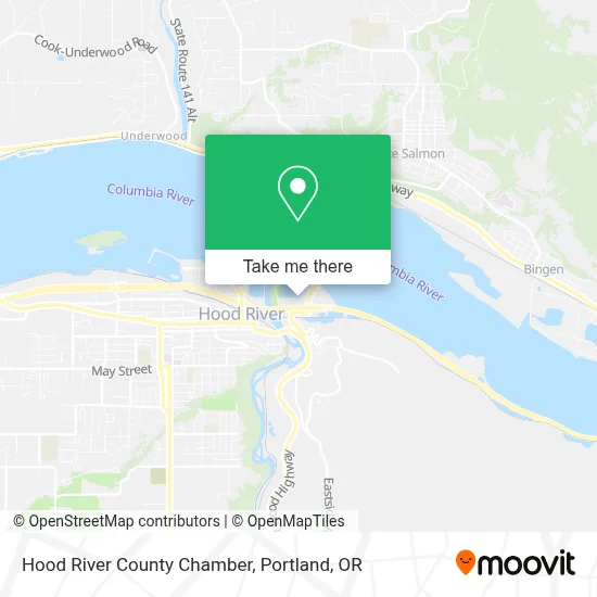 Hood River County Chamber map
