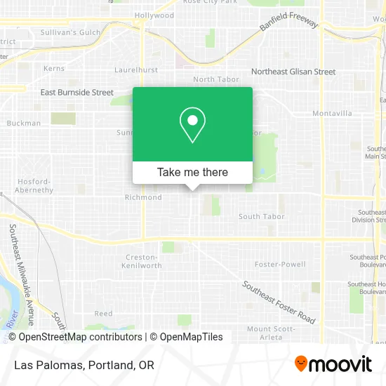 Las Palomas map