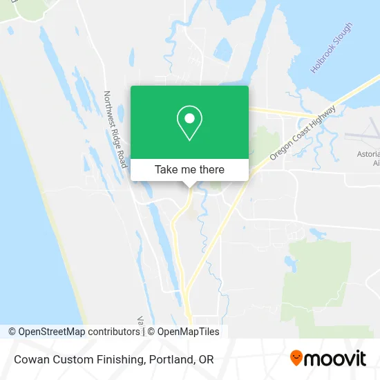 Cowan Custom Finishing map