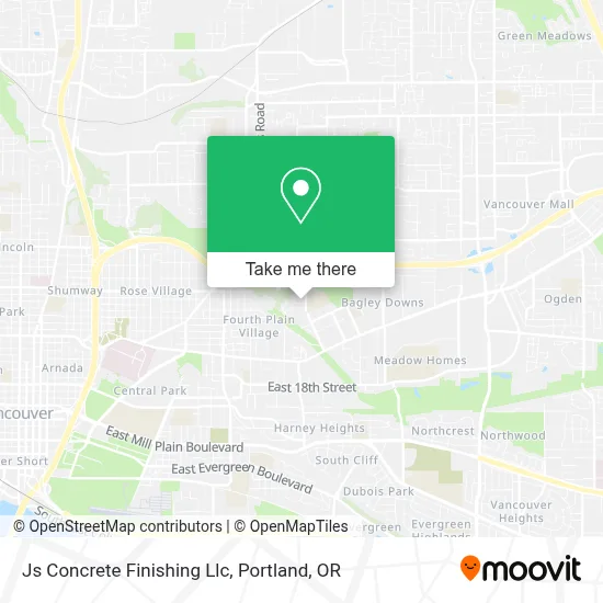 Js Concrete Finishing Llc map