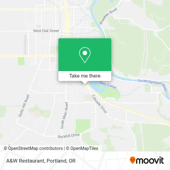 A&W Restaurant map
