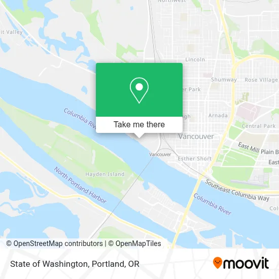 State of Washington map