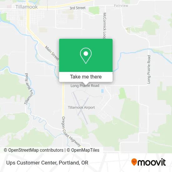 Ups Customer Center map
