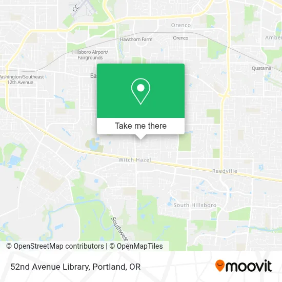 52nd Avenue Library map