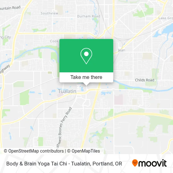 Body & Brain Yoga Tai Chi - Tualatin map