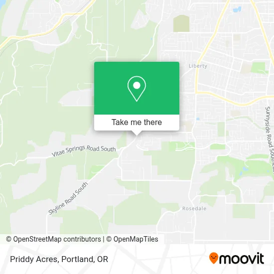 Priddy Acres map
