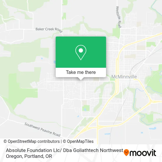 Absolute Foundation Llc/ Dba Goliathtech Northwest Oregon map
