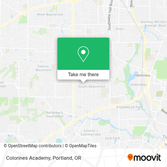 Colorines Academy map