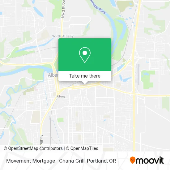 Movement Mortgage - Chana Grill map