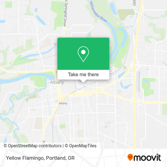 Yellow Flamingo map