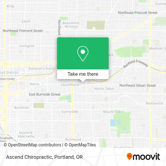 Ascend Chiropractic map