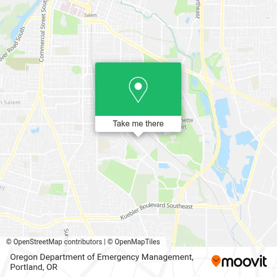 Oregon Department of Emergency Management map