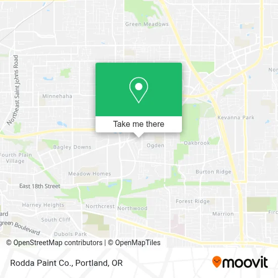 Rodda Paint Co. map