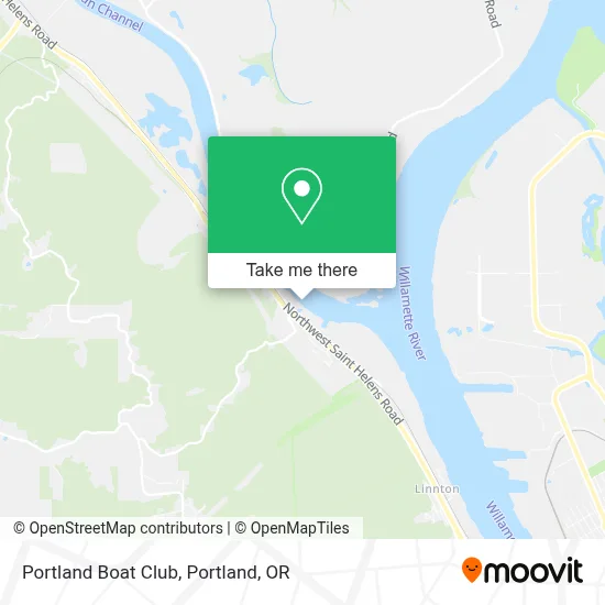 Portland Boat Club map