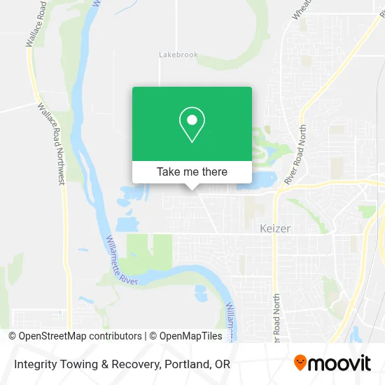 Integrity Towing & Recovery map