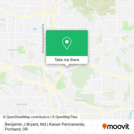 Benjamin J Bryant, Md | Kaiser Permanente map