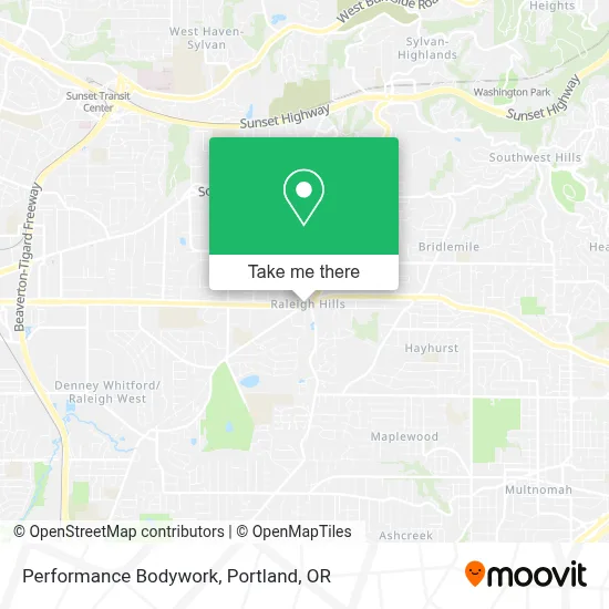 Performance Bodywork map